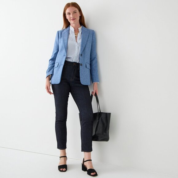 NWT J. Crew Womens Size 26 26x28 Curvy Vintage Slim-Straight Rinse Wash Jean NEW - Picture 2 of 5